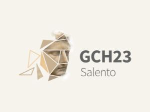 GCH23 Logo consisting of a stylised statue head to the left and the text CGH23" to the right